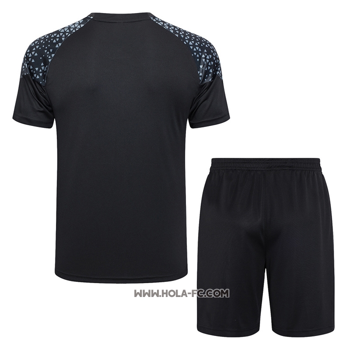 Chandal del Borussia Dortmund 2023-2024 Manga Corta Negro - Pantalon Corto